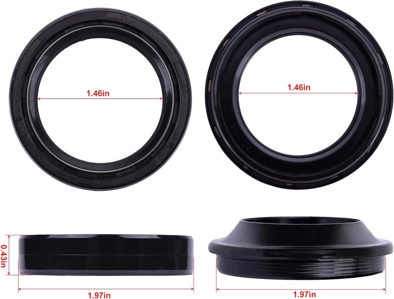 YIPEDISC 37 mm Front Fork Seal kit 37x50x11 mm Fit for Honda CRF150R 2007-2018 CTX200B 2004-2015 CRF230 2003-2017 CBX250 2001-2015 CBR250R 2010 2011 2012 2013 CBR300R 2016 2017 2018 - Image 3